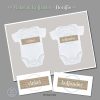 Vinkel & Koljander Babygrow met tweeling babas en bordjie ontwerp