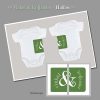 Vinkel & Koljander Babygrow met tweeling babas en "halfies" ontwerp